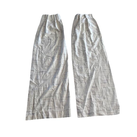 Sears Roebuck 80s Curtains Pair Yellow Woven Textured Retro Pinch Pleat 24x60 - Picture 2 of 8